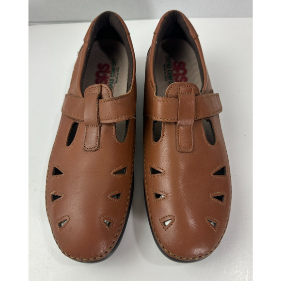 SAS Tripad Comfort Soft Step Leather Roamer Shoes Chestnut Brown Size 10 - Picture 16 of 16